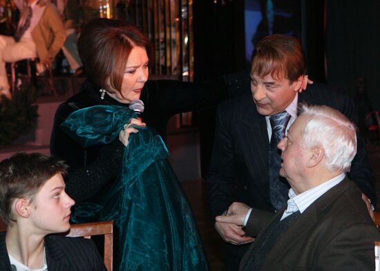 Oleg Tabakov, his son Pavel, Larisa Golubkina, Gennady Khazanov