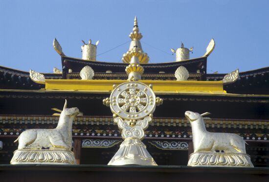 Exterior design of Ivolginsky datsan