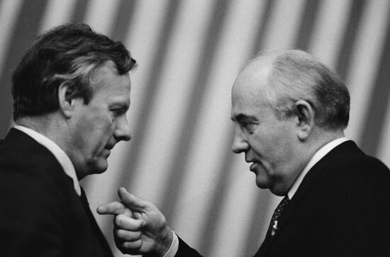 Anatoly Sobchak and Mikhail Gorbachev