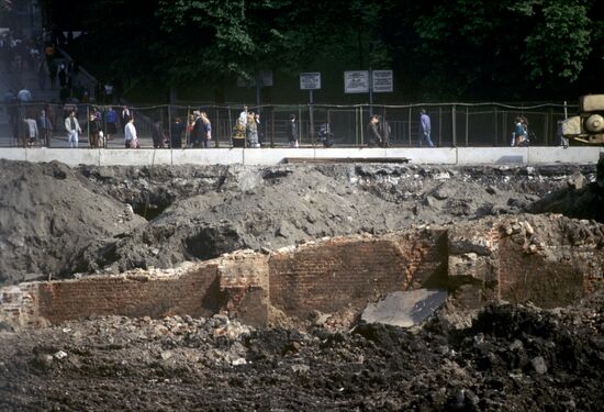 Archeological excavation
