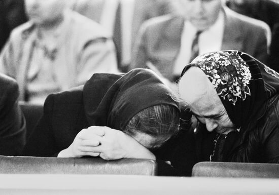 The relatives of those killed in Sumgait riots at a trial