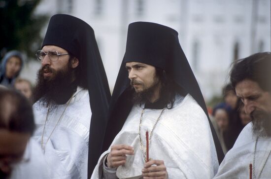 Father Superior Melkhisedek and father Ipaty