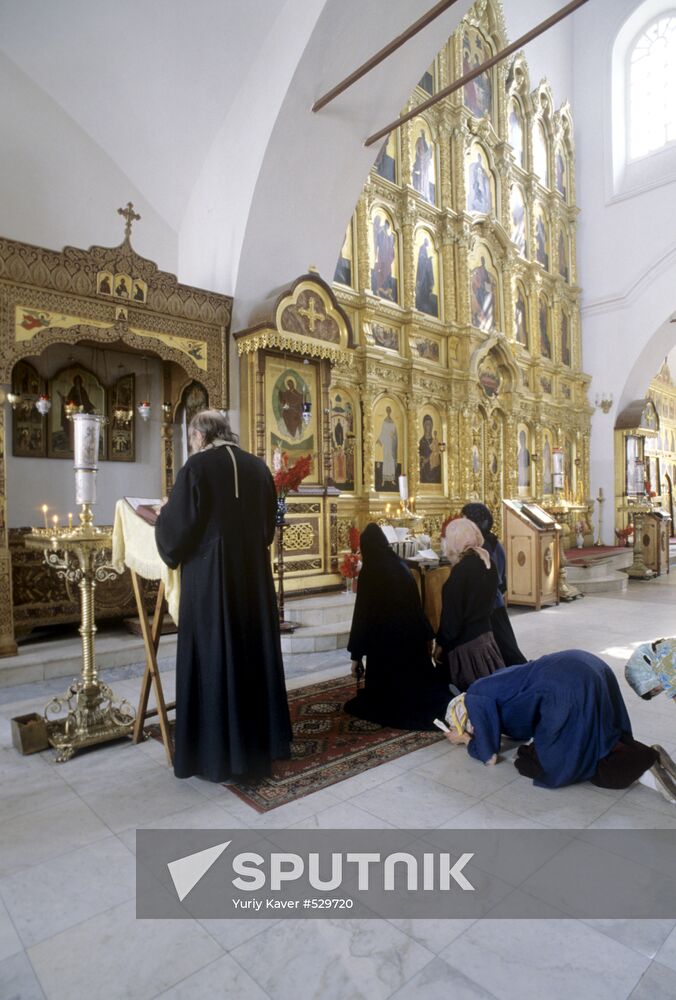 Parishioners in church