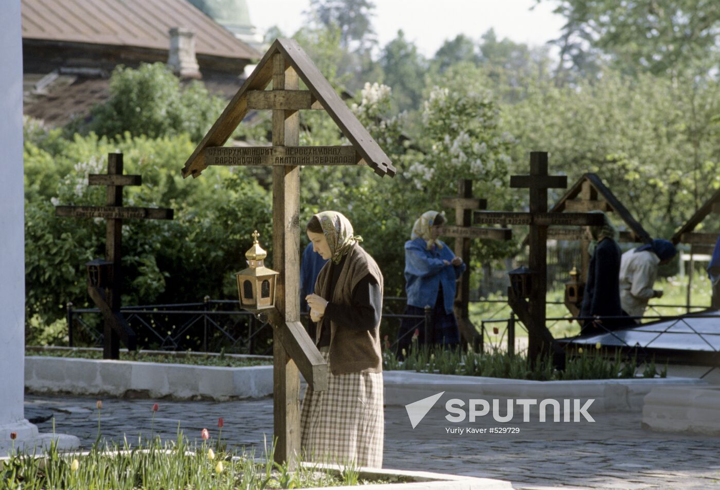 A pilgrim in the Optina Hermitage