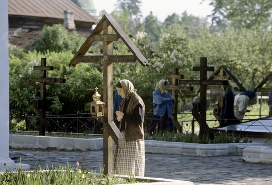 A pilgrim in the Optina Hermitage