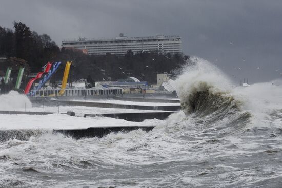 Storm in Sochi