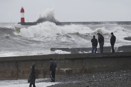 Storm in Sochi
