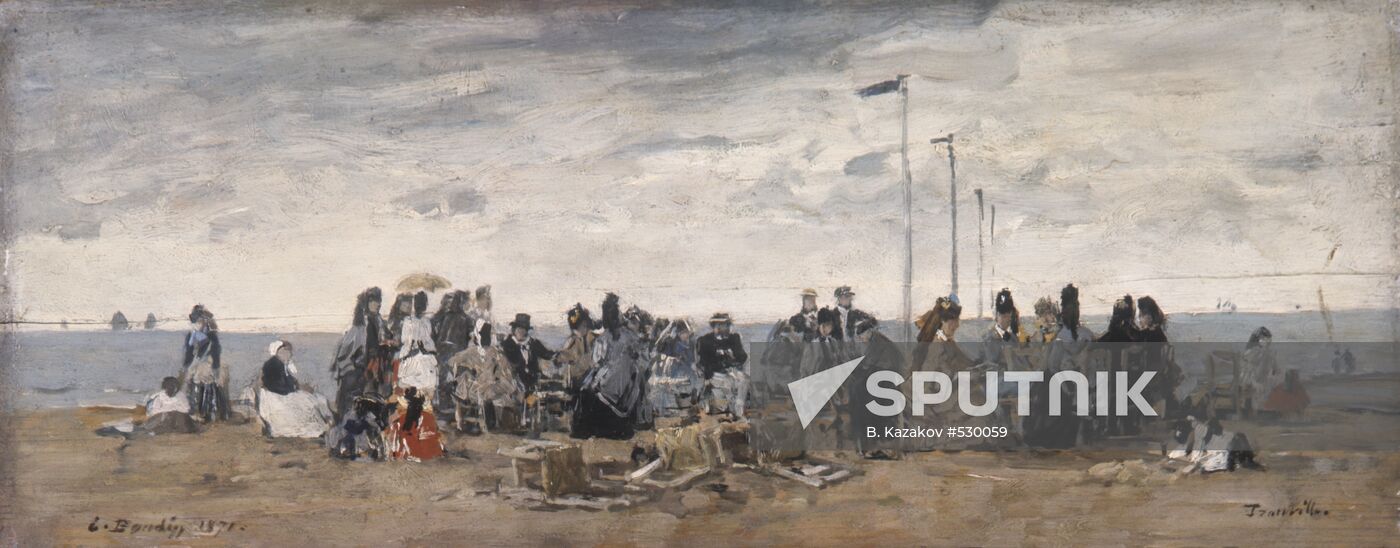 "The Beach at Trouville"