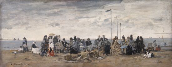 "The Beach at Trouville"