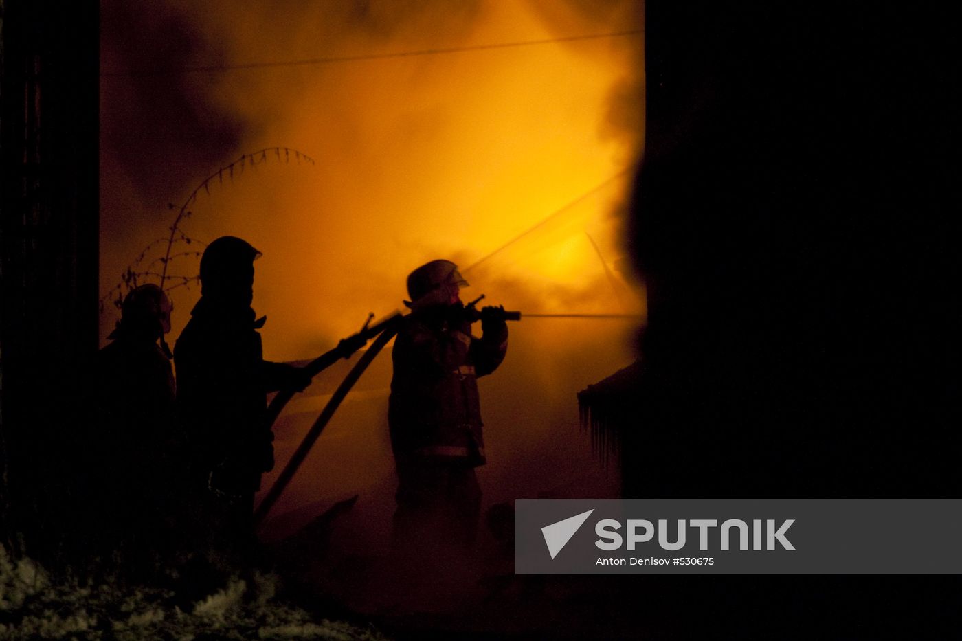 Priest's house in Barvikha catches on fire