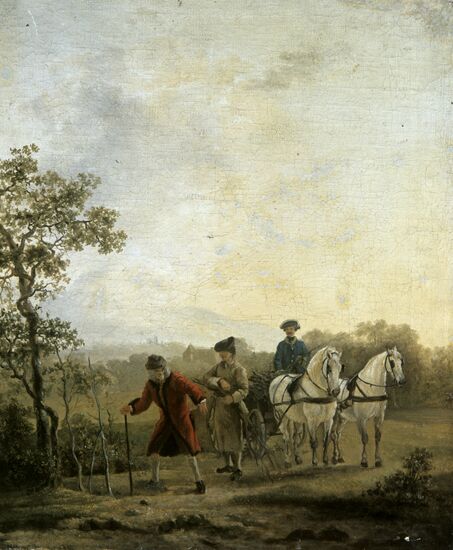 Reproduction of "Voltaire Planting a Tree"