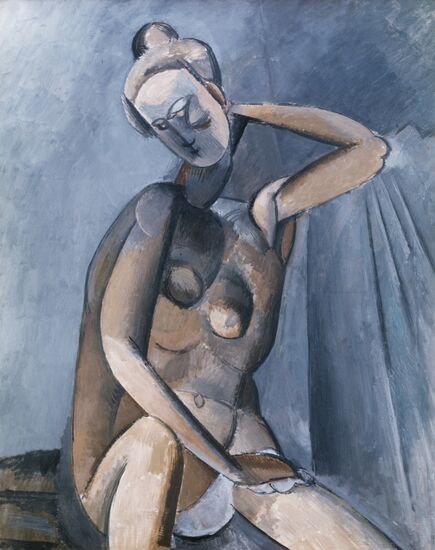 Reproduction of "Naked Woman" painting by Pablo Picasso