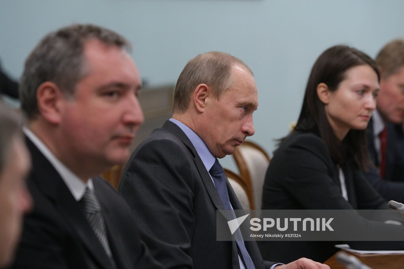 Vladimir Putin meets with Anders Fogh Rasmussen