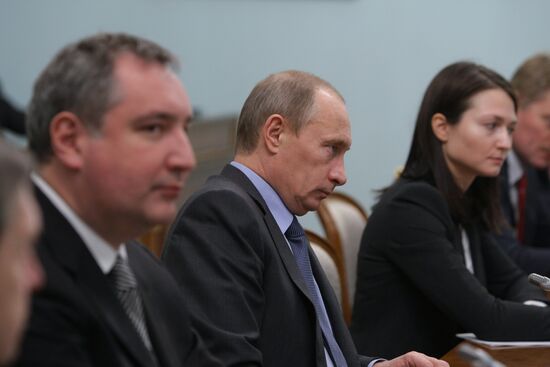 Vladimir Putin meets with Anders Fogh Rasmussen
