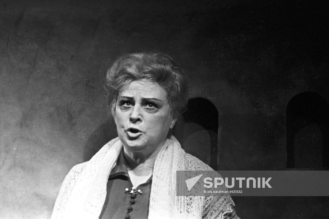 Scene from Lev Sheinin's play Grave Accusation