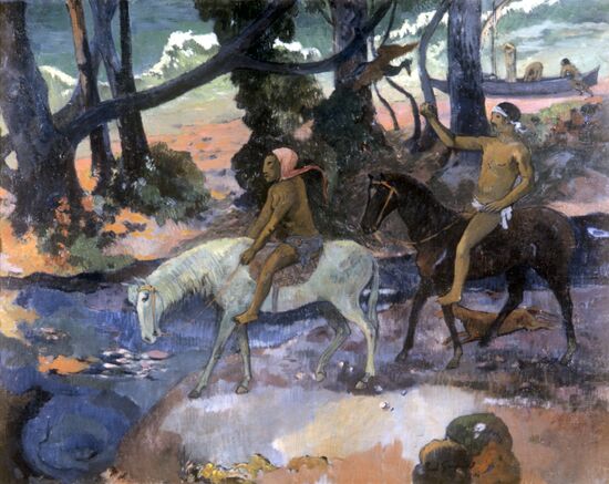 Reproduction of "Ford" painting by Paul Gauguin