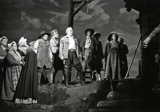 Scene from play The Devil's Disciple