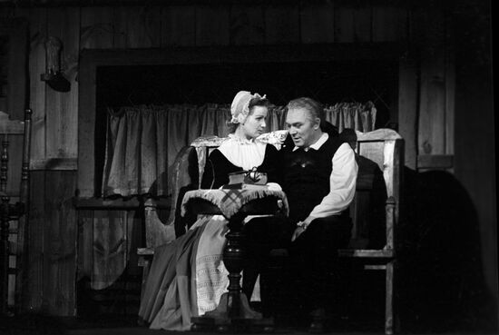 Scene from play The Devil's Disciple