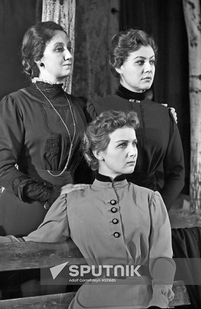 Scene from play Three Sisters
