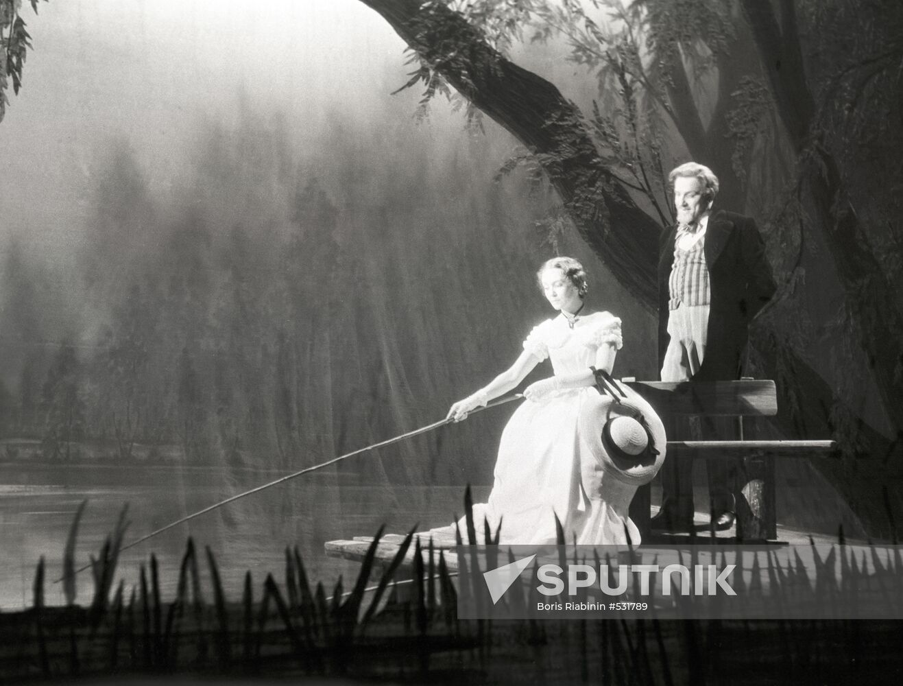 Scene from play A Nest of the Gentry