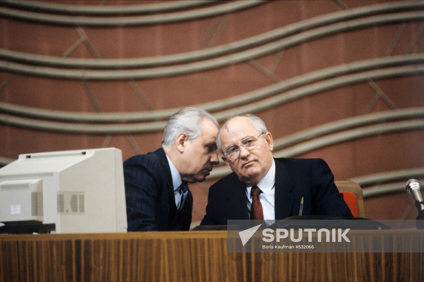 Anatoly Lukyanov and Mikhail Gorbachev