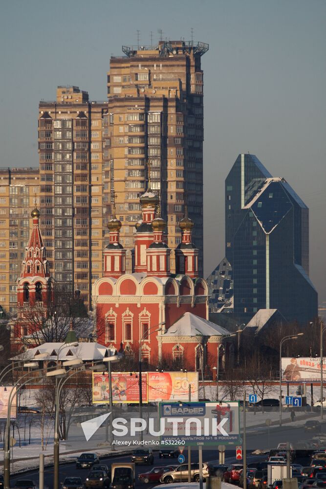 Severe frost in Moscow