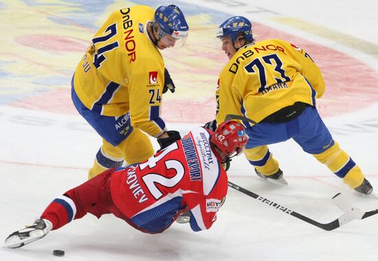 Euro Hockey Tour. Channel One Cup. Sweden vs. Russia