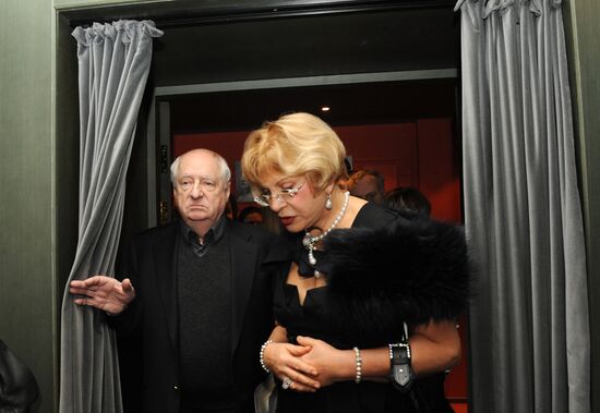 Theater director Mark Zakharov, actress Lyudmila Maksakova
