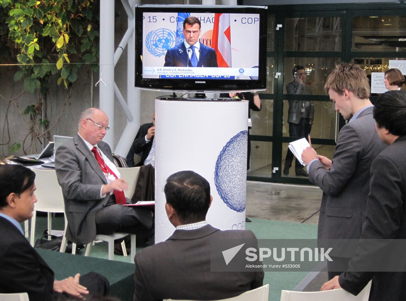 Bella Center press briefing room, UN Climate Change Conference