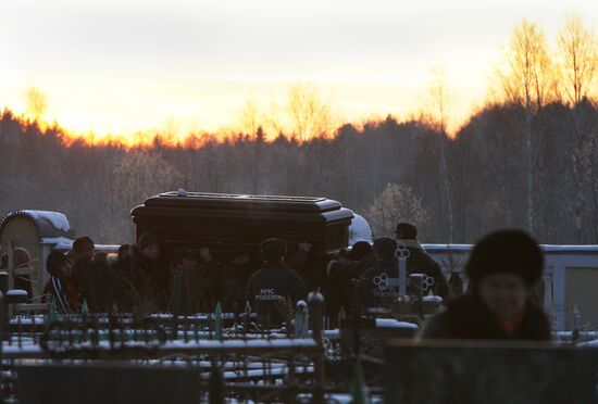 Funeral of showman Vladimir Turchinsky