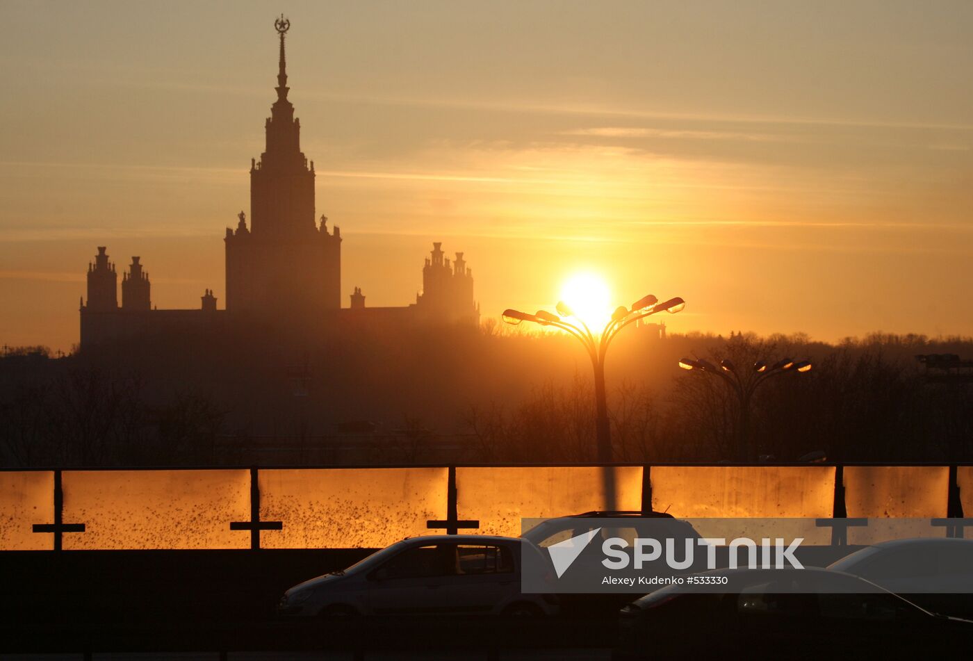 Freezing weather in Moscow