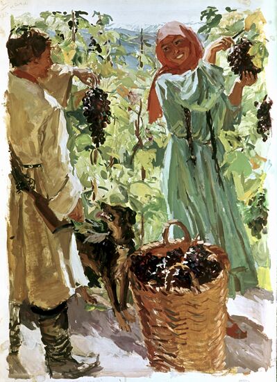 Illustration "Olenin and Maryana"