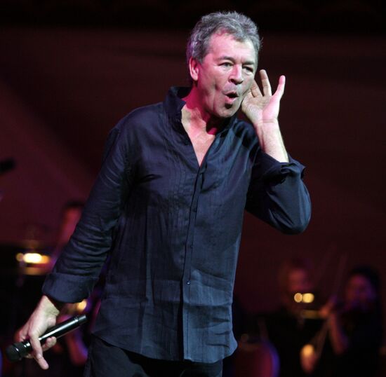 Deep Purple lead singer Ian Gillan performs live in Moscow