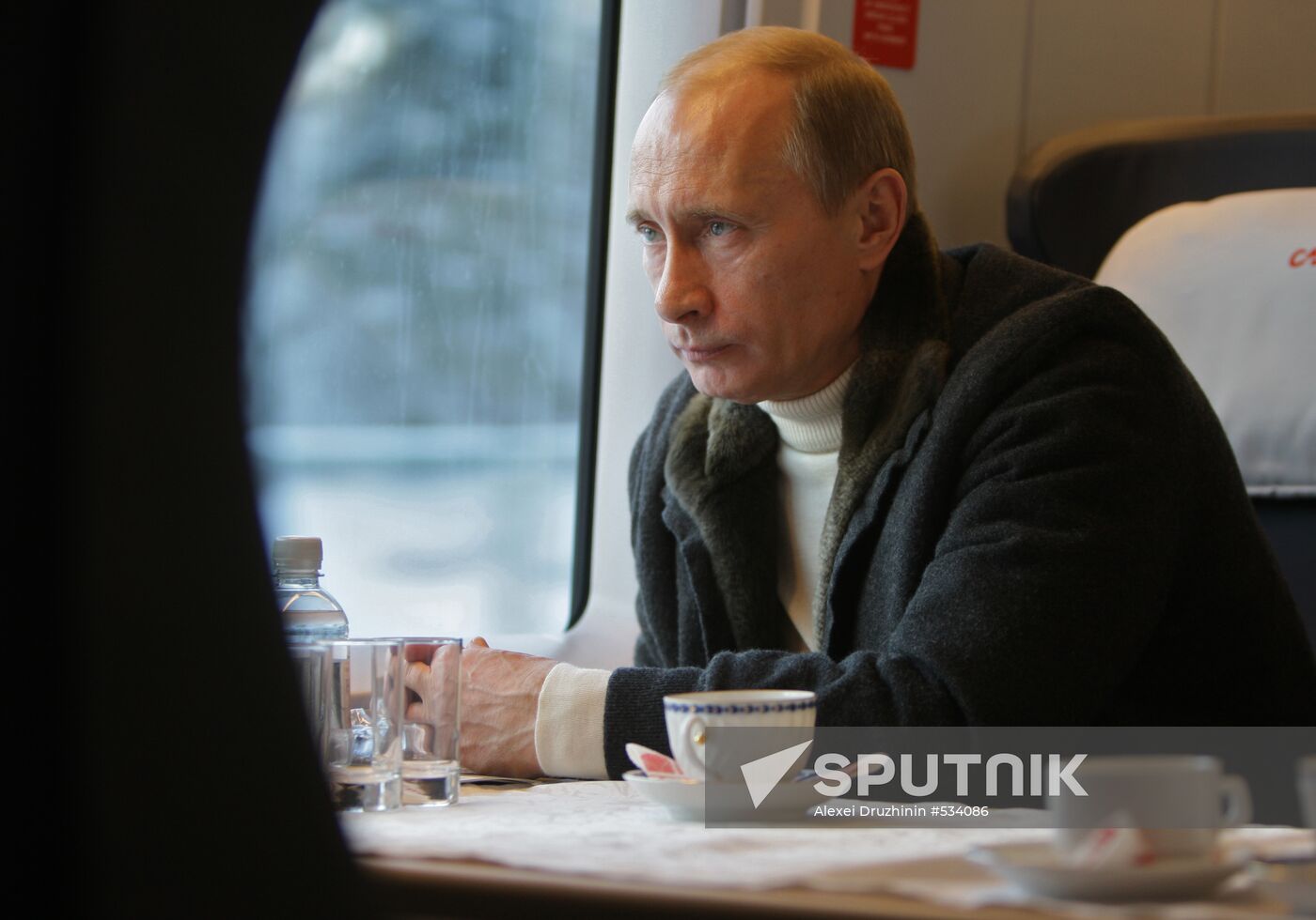 Vladimir Putin takes trip on newly launched Sapsan bullet train