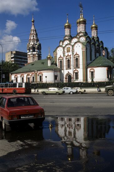 A view on the Church of St. Nicholas in Khamovniki