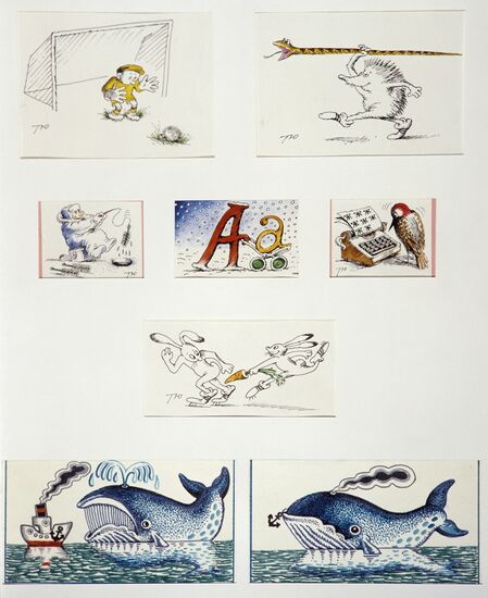Reproduction of illustrations for "Funny Pictures" magazine