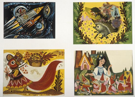 Reproduction of illustrations for "Funny Pictures" magazine