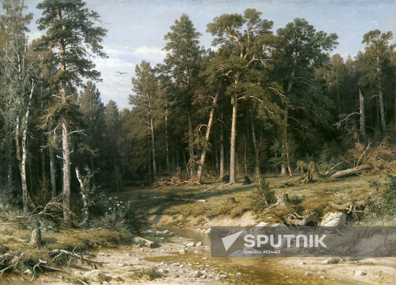 Reproduction of "Pine Forest" painting