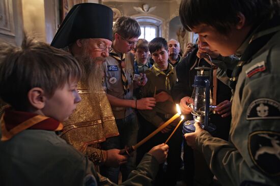 Bethlehem Torch in Russia