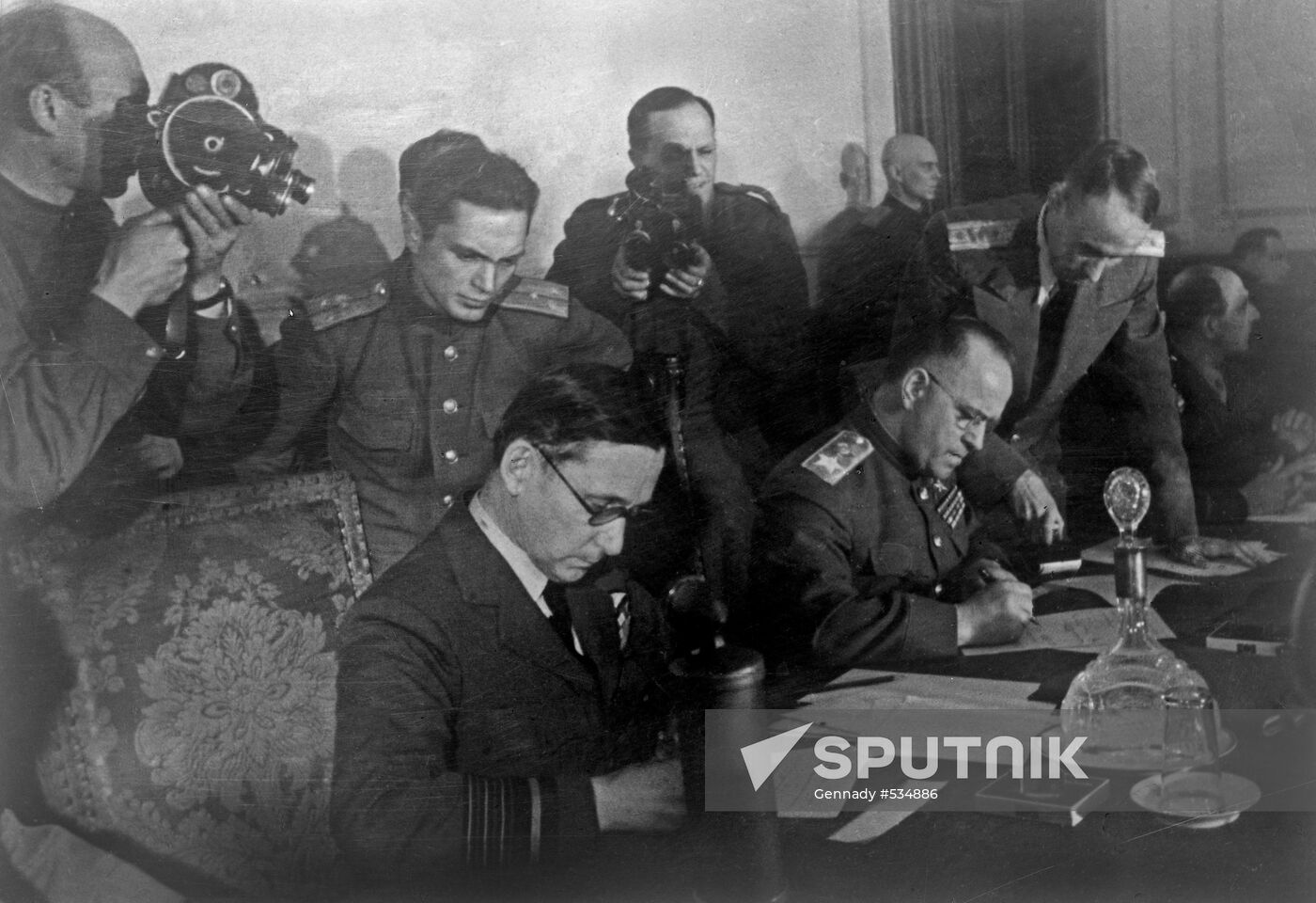 Signing German Instrument of Surrender, photocopy