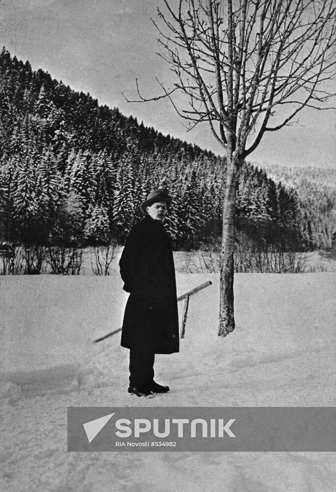 Maxim Gorki. Copy of a photo