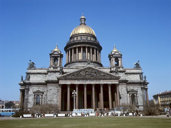 The Cathedral of St. Isaac in Leningrad
