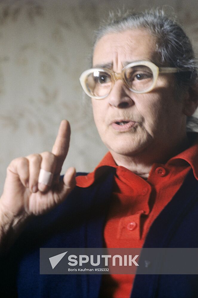 Yelena Bonner, wife of Academician Andrei Sakharov