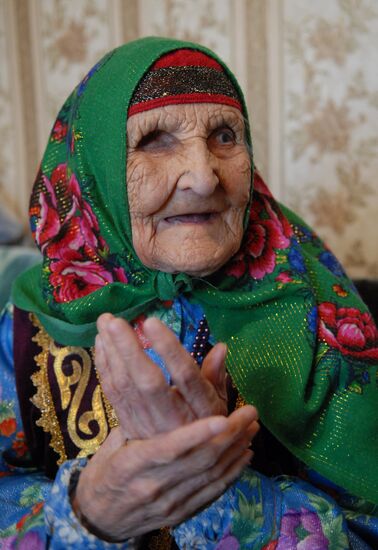 119-year-old Khabibamal Khametova