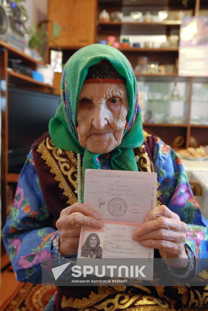 119-year-old Khabibamal Khametova