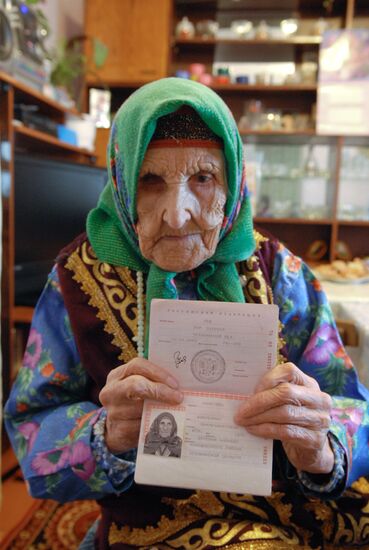 119-year-old Khabibamal Khametova