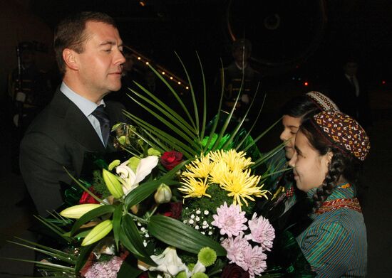 Dmitry Medvedev. Working visit. Turkmenistan.