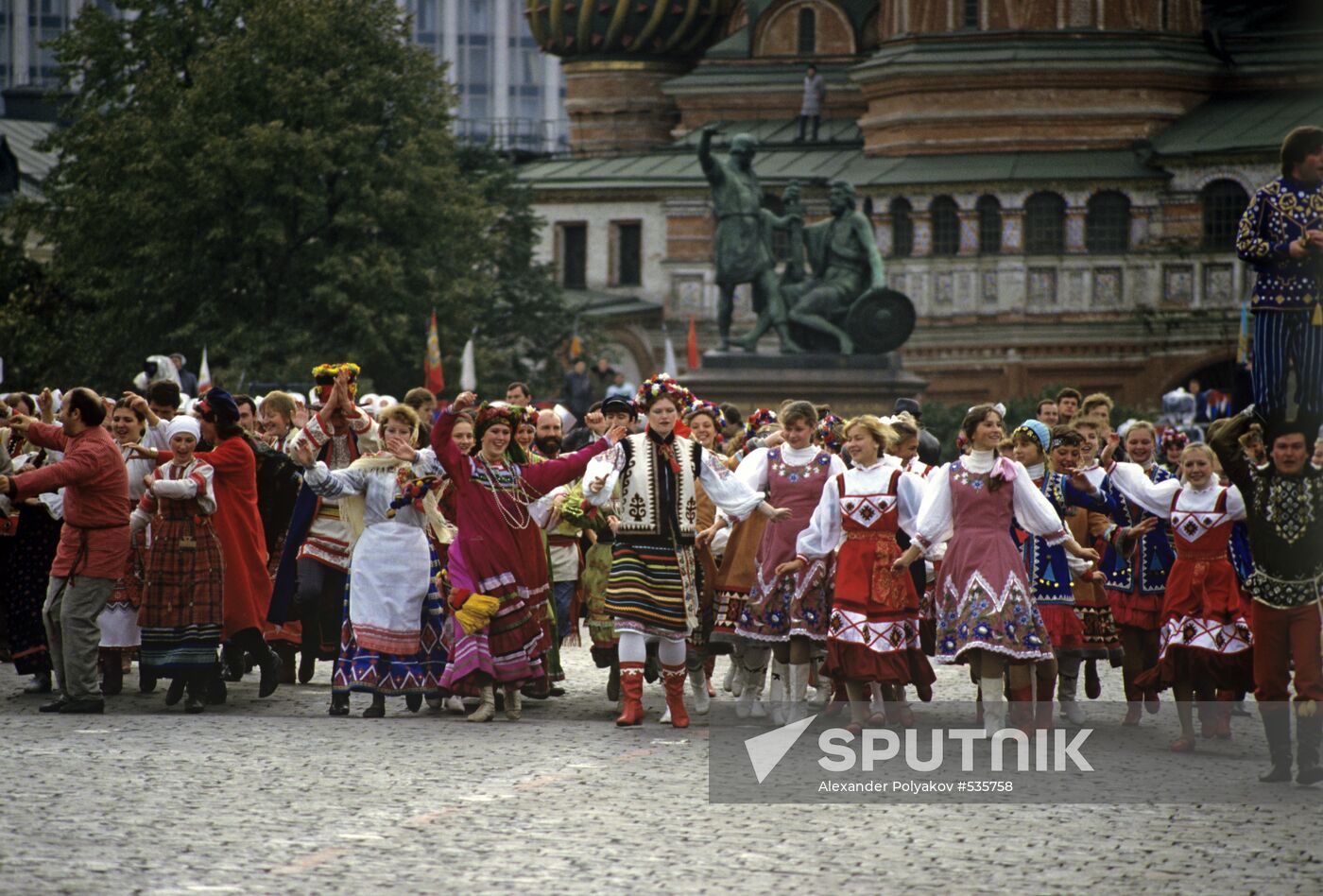 Theatrical performance on Red Square