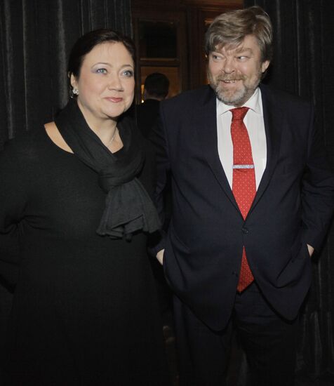 Konstantin Remchukov and his wife Yelena