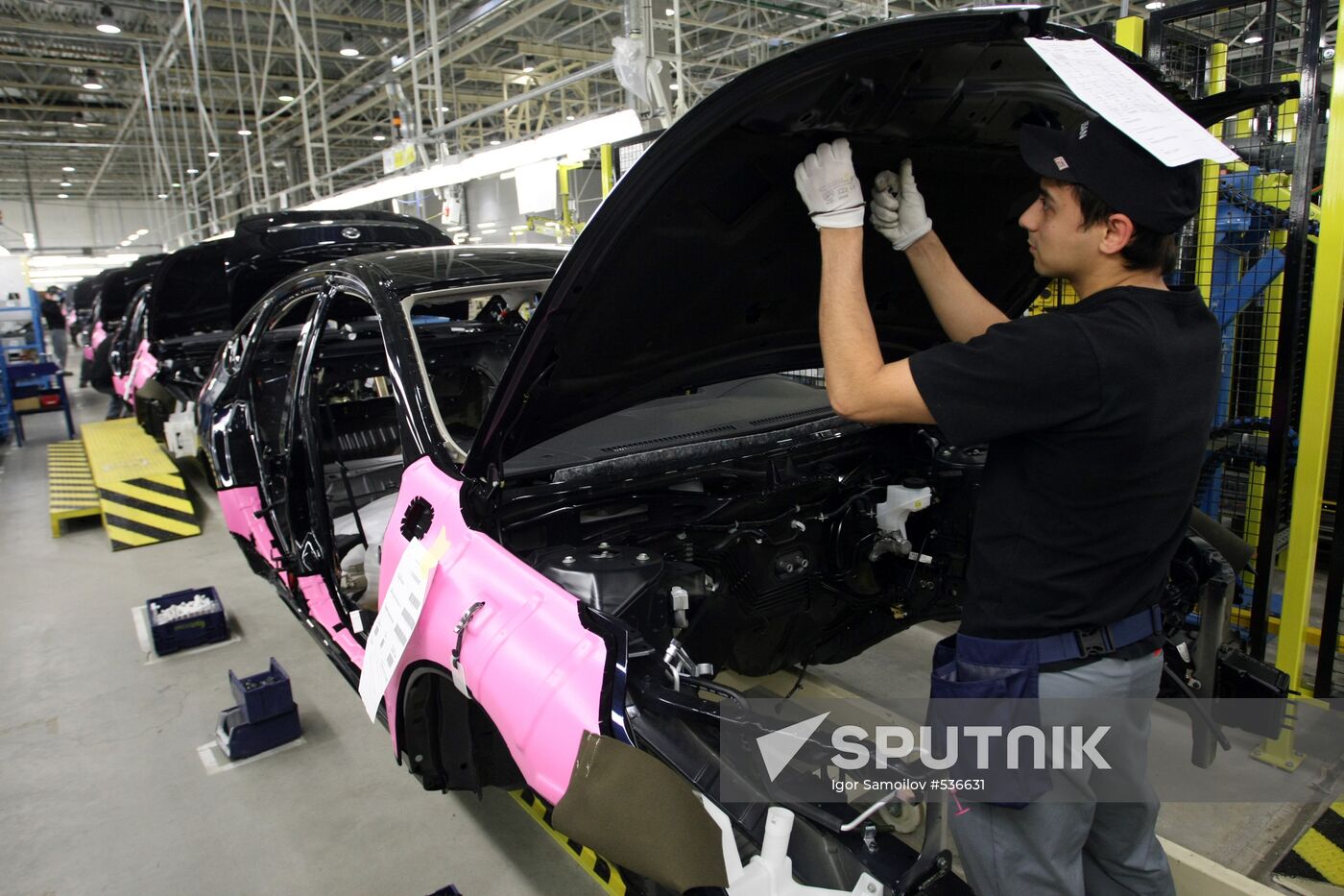 Nissan car plant in St. Petersburg